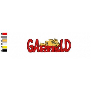 Garfield Embroidery Design 2